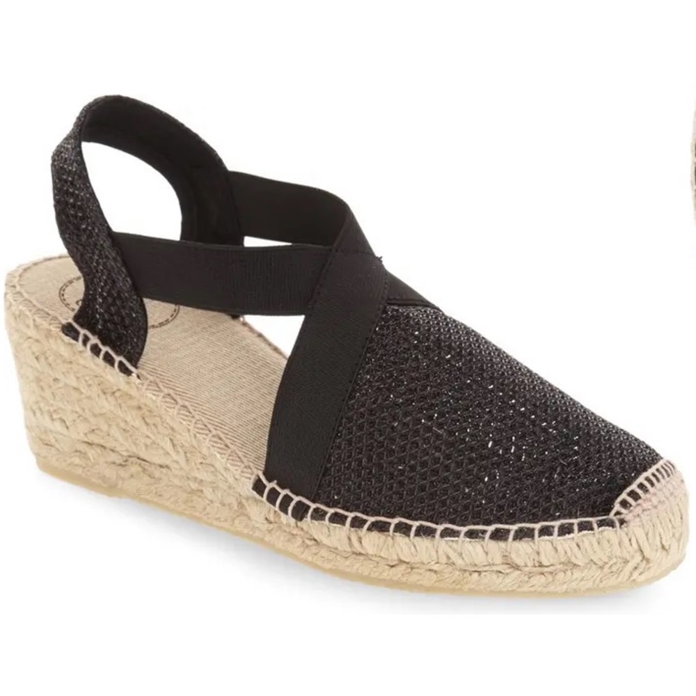 Like new Toni Pons Triton Metallic Espadrille Wedge